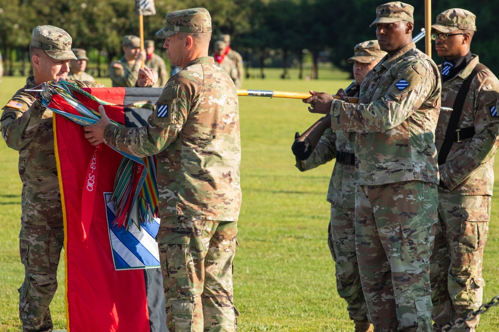 Command Sgt. Maj. Donald Durgin assumes responsibility of the 3rd Infantry Division