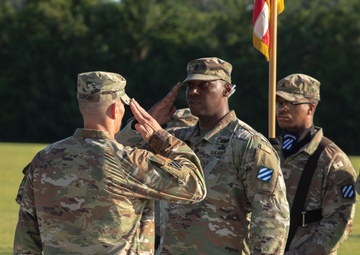 Command Sgt. Maj. Donald Durgin assumes responsibility of the 3rd Infantry Division