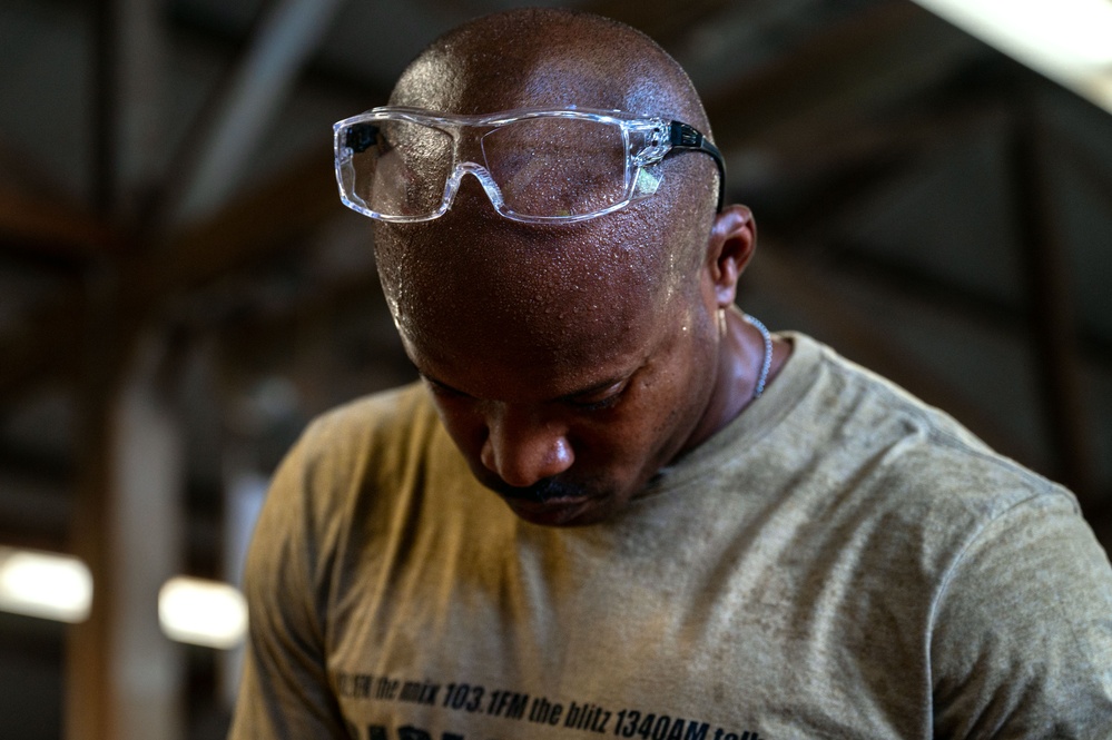 Through the grain of the wood: First sergeant bridges passion, leadership