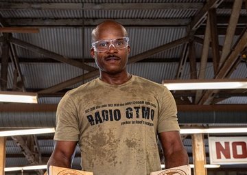 Through the grain of the wood: First sergeant bridges passion, leadership