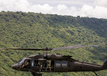 Washington Army National Guard UH-60s conduct flight operations over Thailand