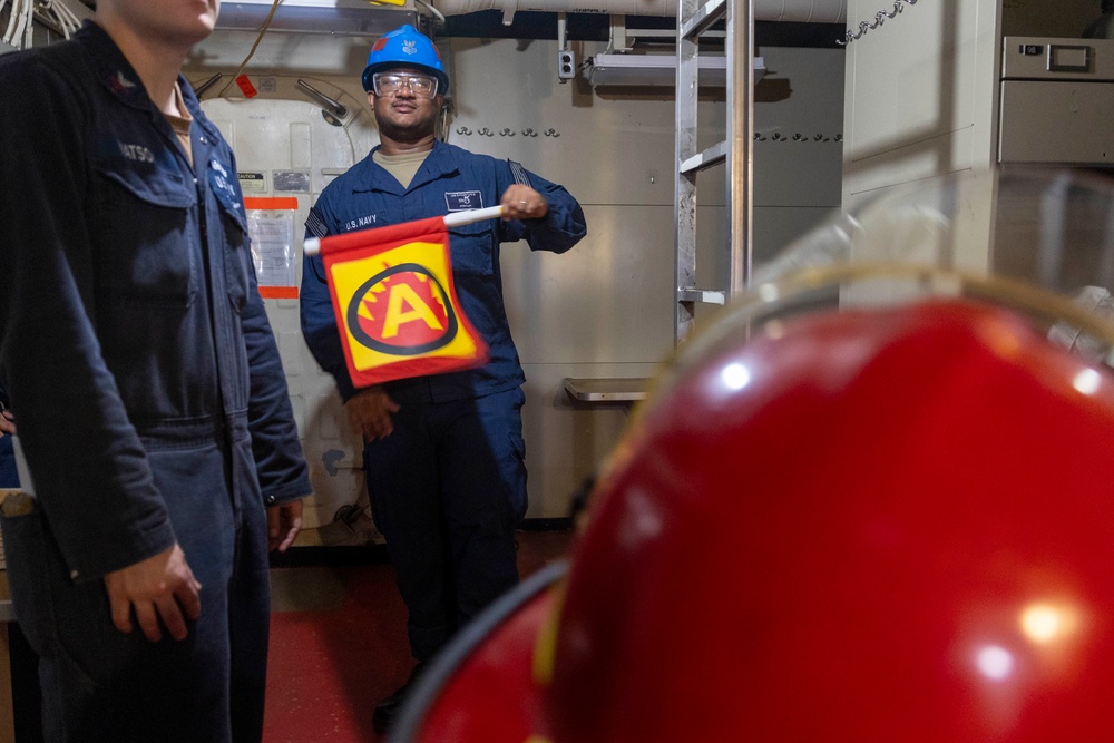 USS Batann conducts 8010 Drill