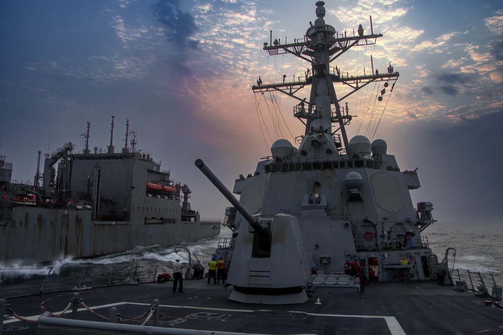 USS Gridley Replenishment-At-Sea