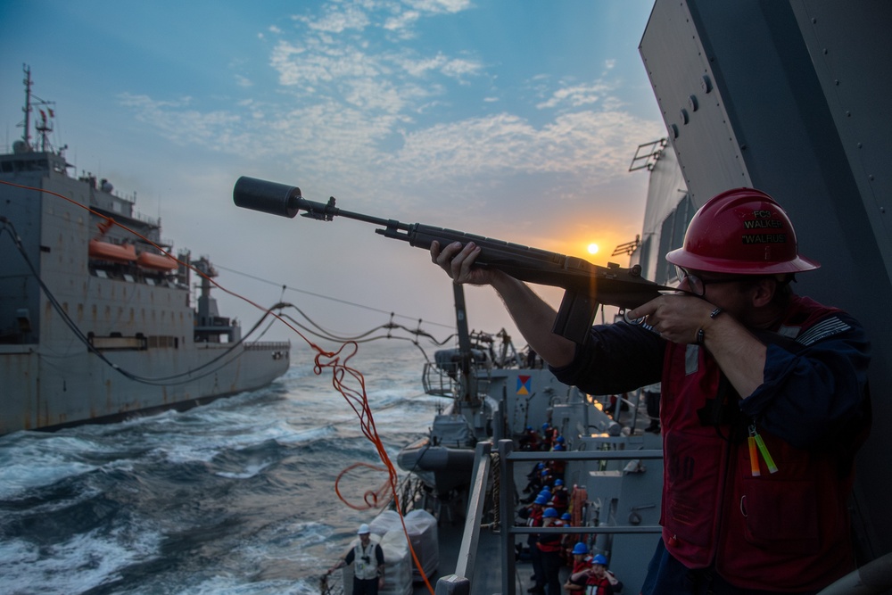 USS Gridley Replenishment-At-Sea