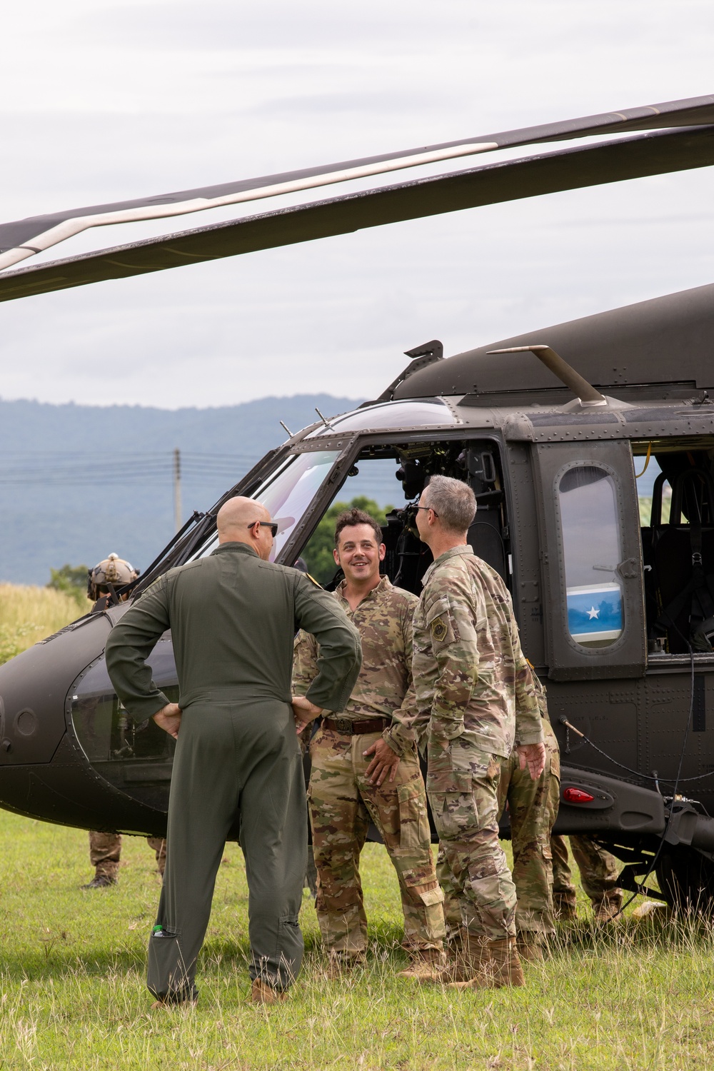 Washington Army National Guard UH-60s conduct flight operations over Thailand