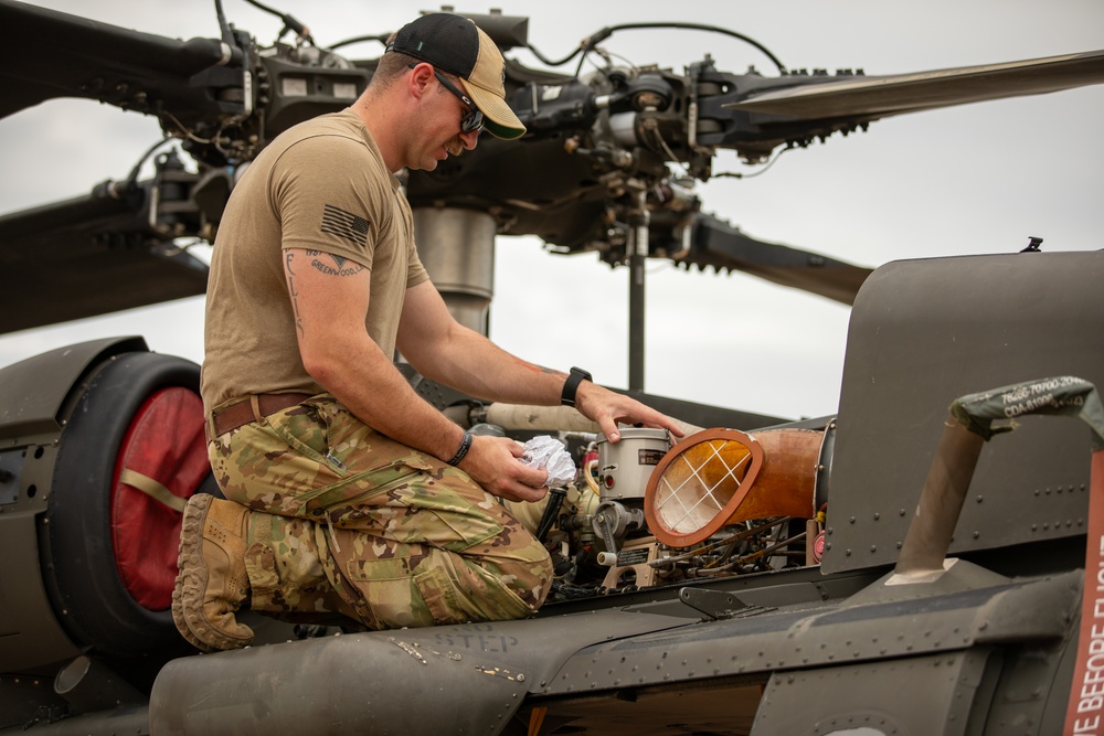 Washington Army National Guard UH-60s conduct flight operations over Thailand