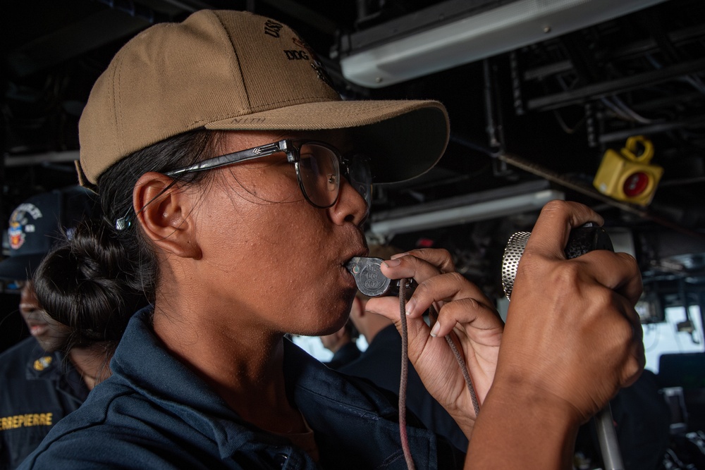 USS Gridley Seamanship Training