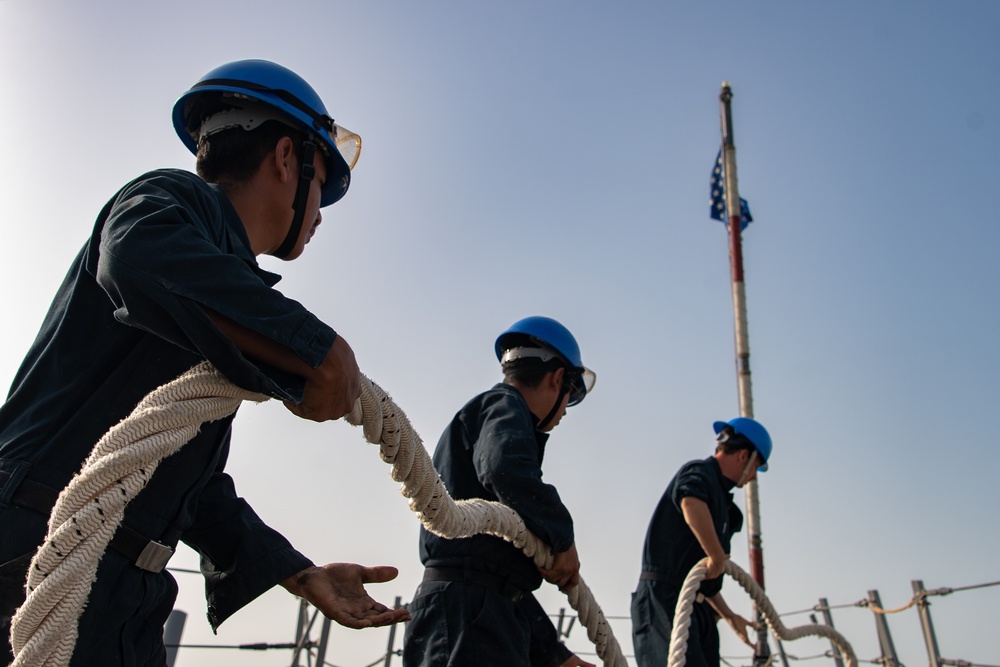 USS Gridley Deck Hands