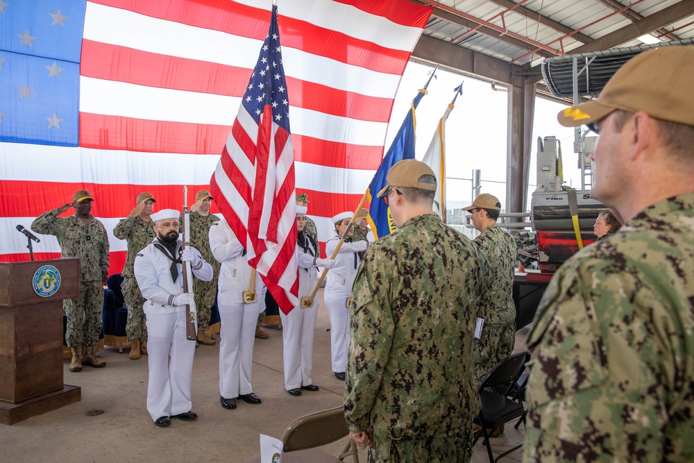 Maritime Expeditionary Security Squadron 5 holds a change of command ceremony