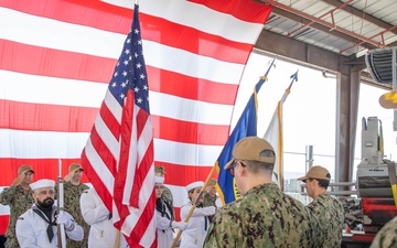 Maritime Expeditionary Security Squadron 5 holds a change of command ceremony