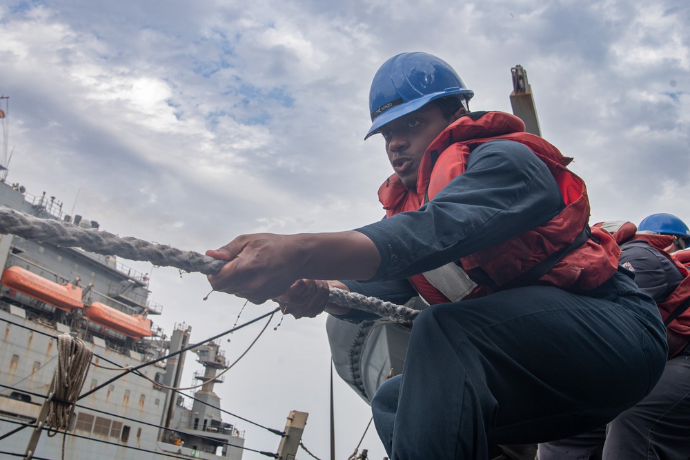 USS Gridley Replenishment-At-Sea