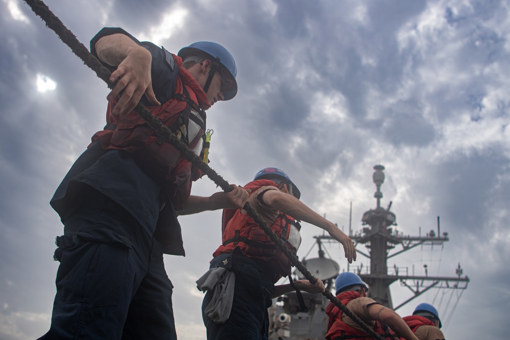 USS Gridley Replenishment-At-Sea