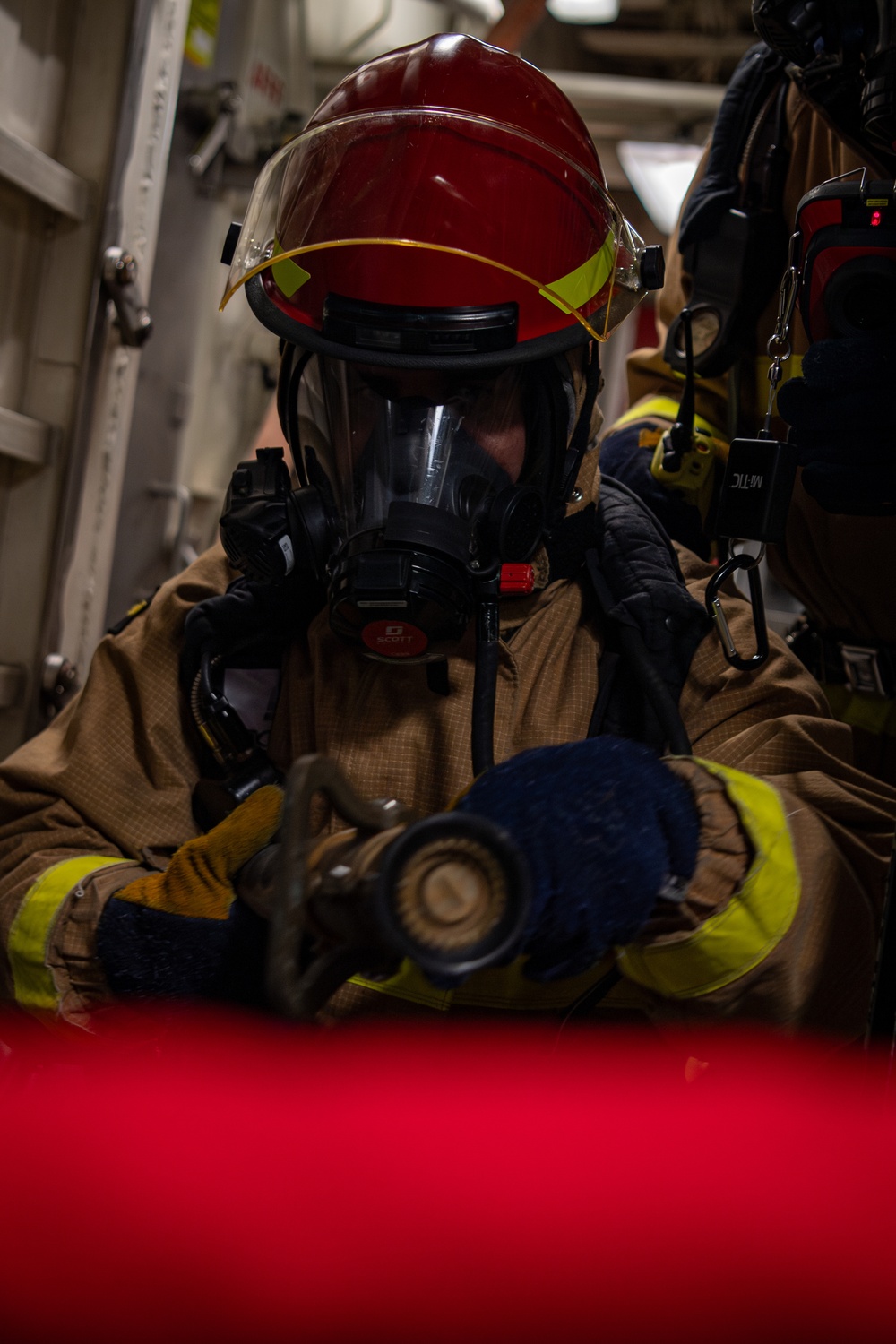USS Gridley Damage Control Drill