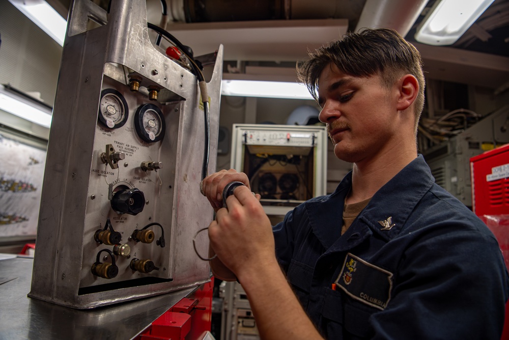 USS Gridley Damage Control