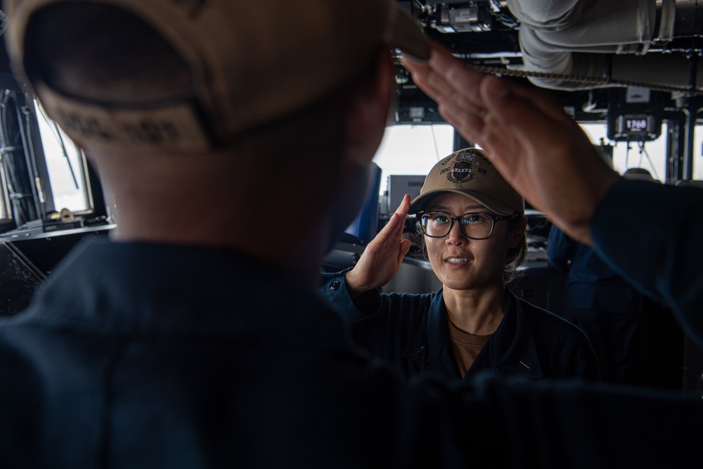 USS Gridley Bridge Operations