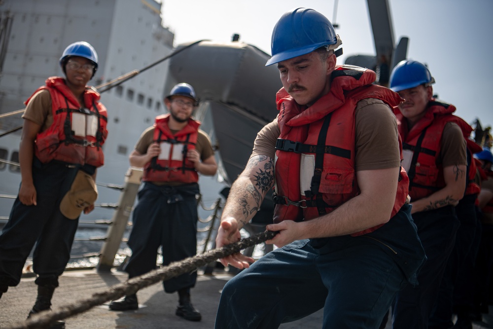 USS Gridley Replenishment-At-Sea