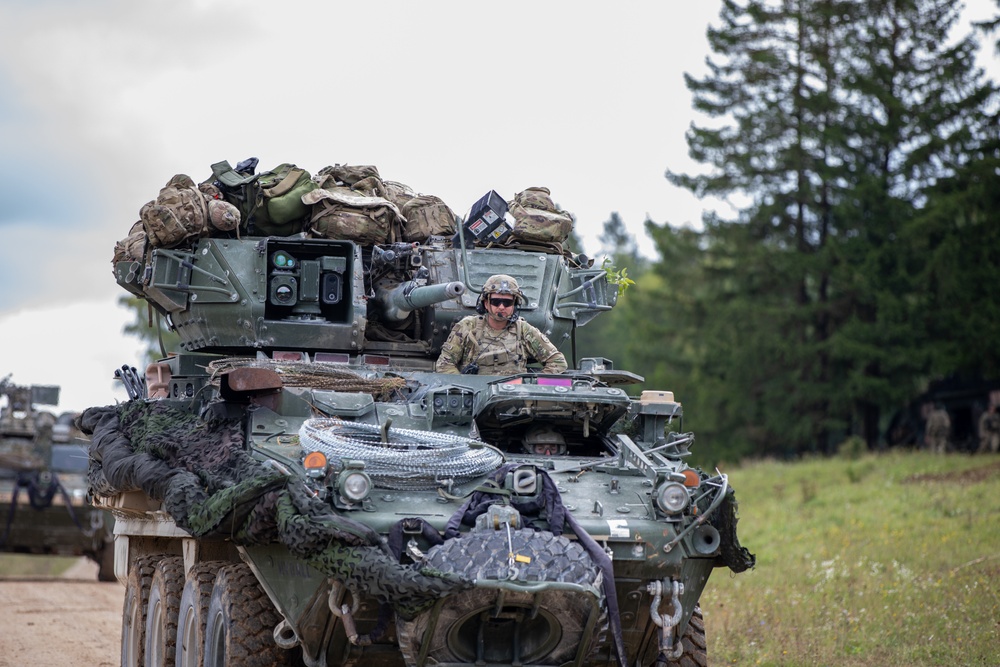 2nd Cavalry Regiment Guards Battlefield During Saber Junction 25