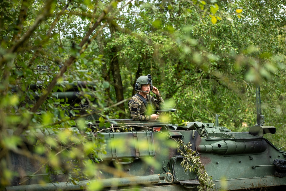 2nd Cavalry Regiment Guards Battlefield During Saber Junction 25