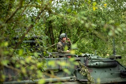 2nd Cavalry Regiment Guards Battlefield During Saber Junction 25