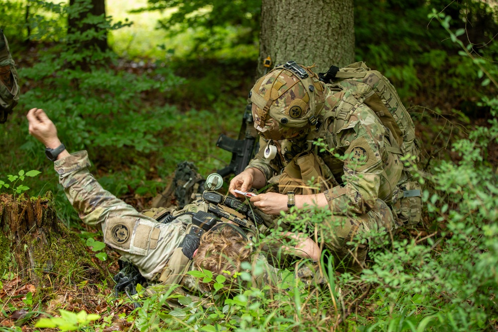 2nd Cavalry Regiment Guards Battlefield During Saber Junction 25