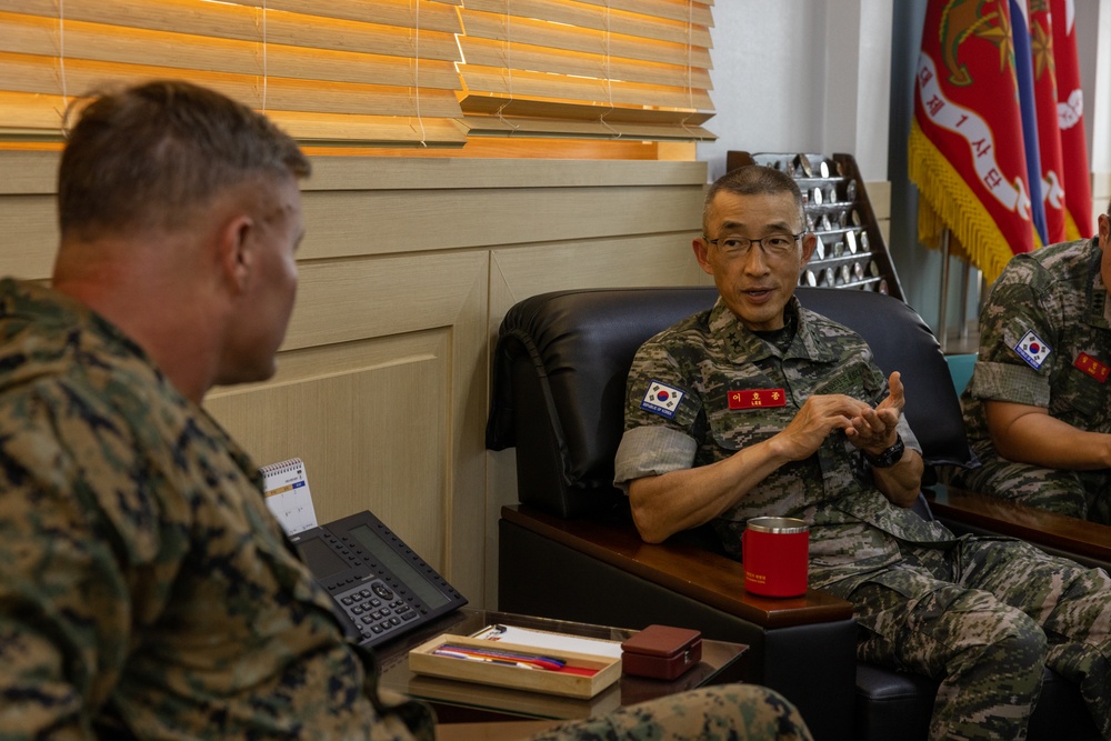 Brig. Gen. Matthew Good Visits Marines and Sailors, Meets with ROKMC 1st Marine Division Commanders During KMEP 25.2