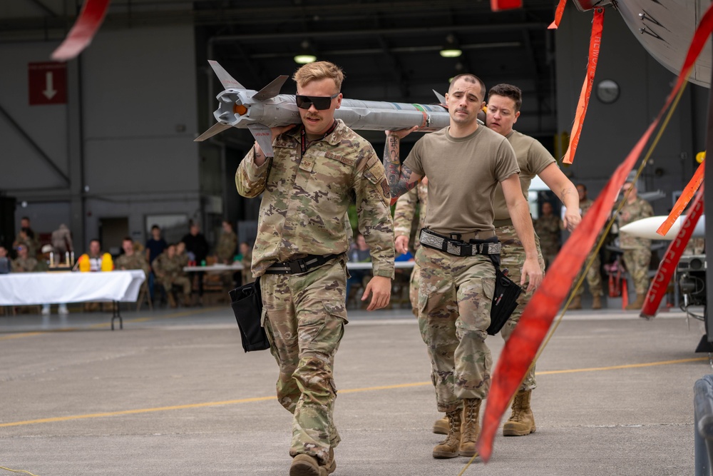 142nd AMXS Showcases Skills in 2025 Weapons Load Competition