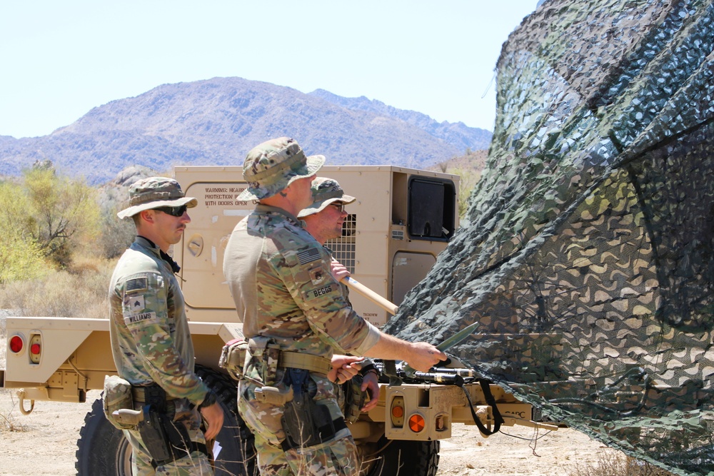 JTF-SB Soldiers establish desert patrol base