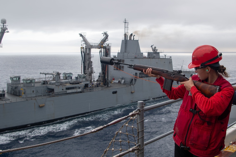 Boxer conducts replenishment-at-sea