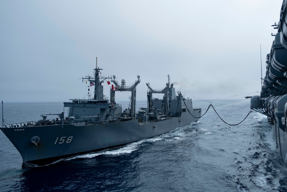 Boxer conducts replenishment-at-sea