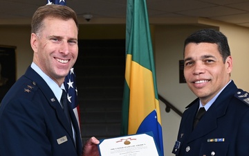 AFSOUTH awards Brazilian Foreign Liaison Officer Meritorious Service Medal