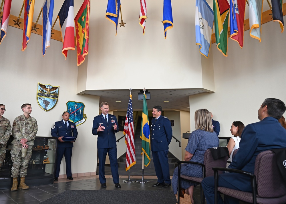 AFSOUTH awards Brazilian Foreign Liaison Officer Meritorious Service Medal