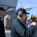 QMSN Ayden Gauthier Watches Traffic During an Inbound Sea and Anchor Detail Onboard USS FARRAGUT