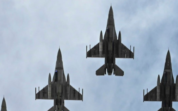 120th Fighter Squadron flyover opens Cheyenne rodeo