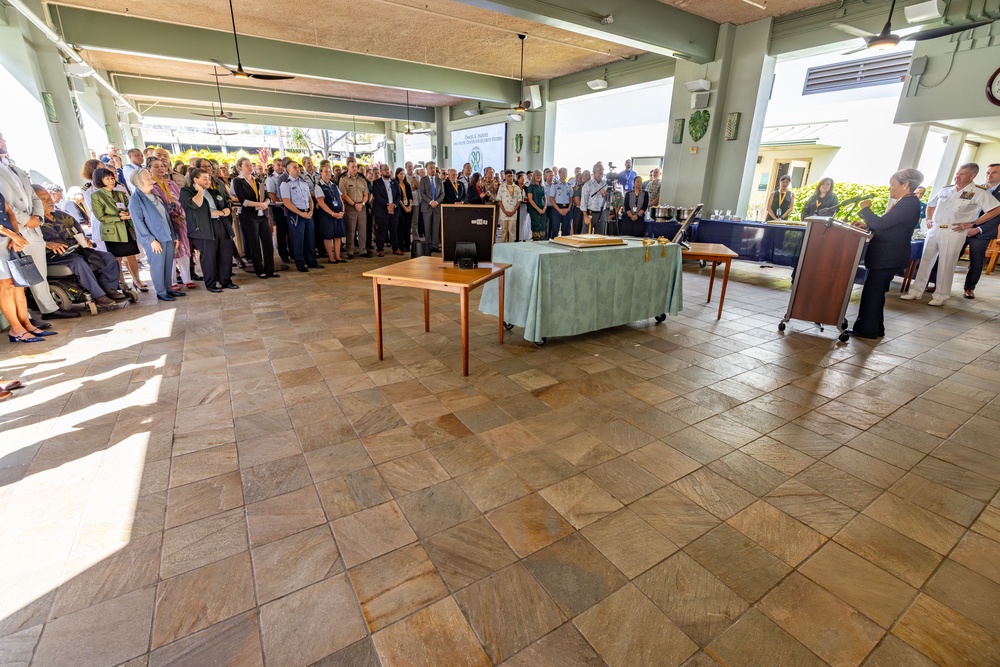 Adm. Paparo Addresses Fellows At DKI APCSS During Their 30th Anniversary Celebration.