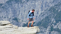 Beale Airman aids climber down from Yosemite National Park’s famous cable section of Half Dome hike