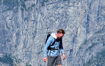 Beale Airman aids climber down from Yosemite National Park’s famous cable section of Half Dome hike