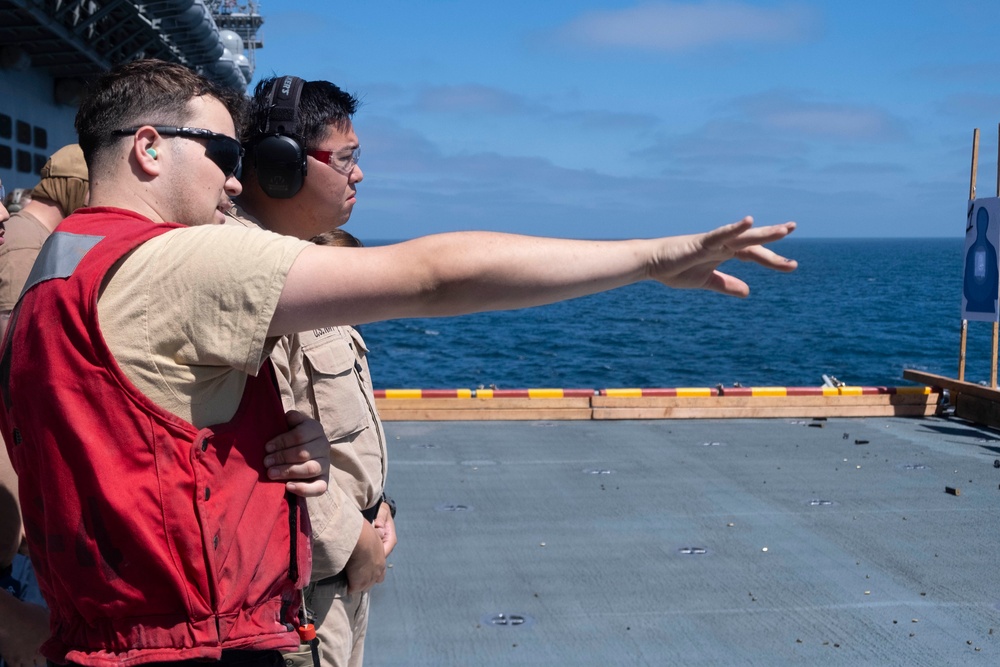 Boxer Practices Live Fire Underway
