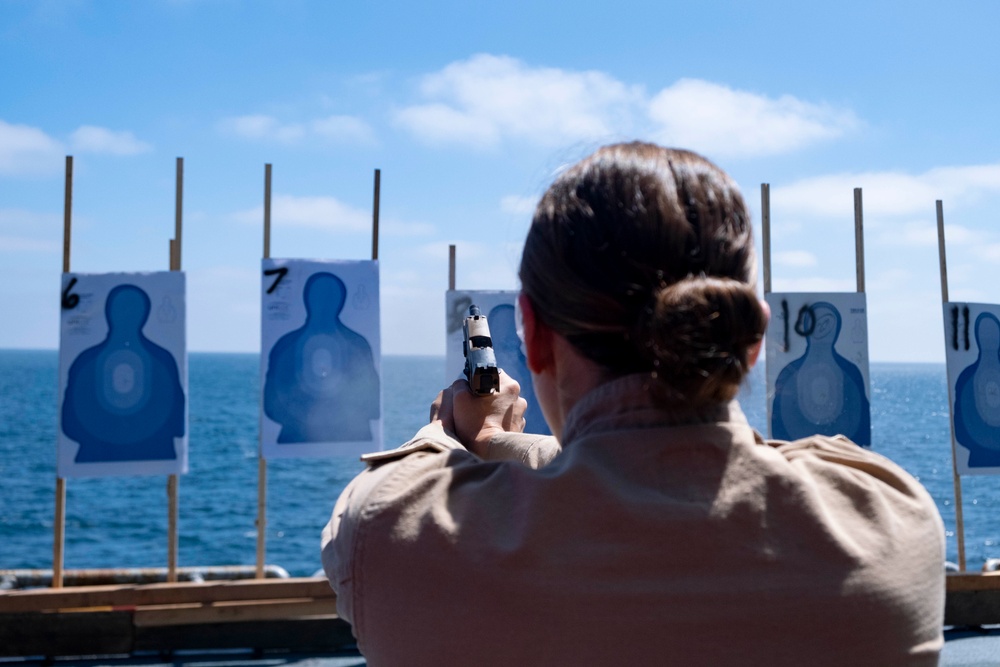Boxer Practices Live Fire Underway