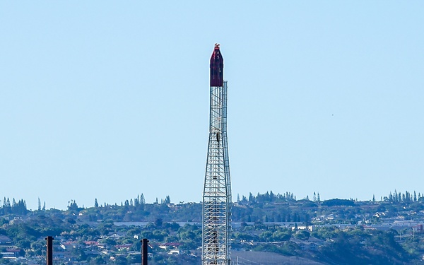 Crane Barge Moves to USS Arizona Memorial