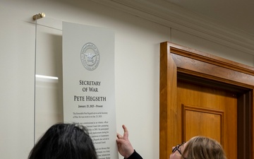 Department of War Plaques Change