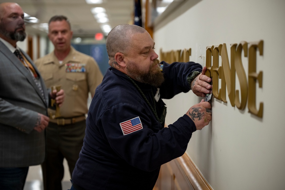 Department of War Plaques Change