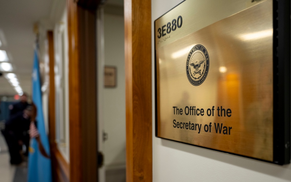 Department of War Plaques Change