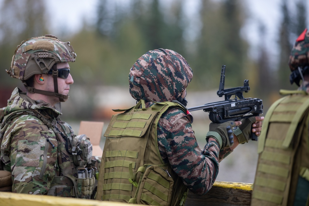 Indian and U.S. Army bilateral training exercise at Yudh Abhyas 25 in Fort Wainwright, AK