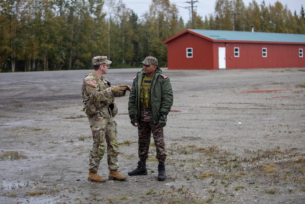 Indian and U.S. Army bilateral training exercise at Yudh Abhyas 25 in Fort Wainwright, AK