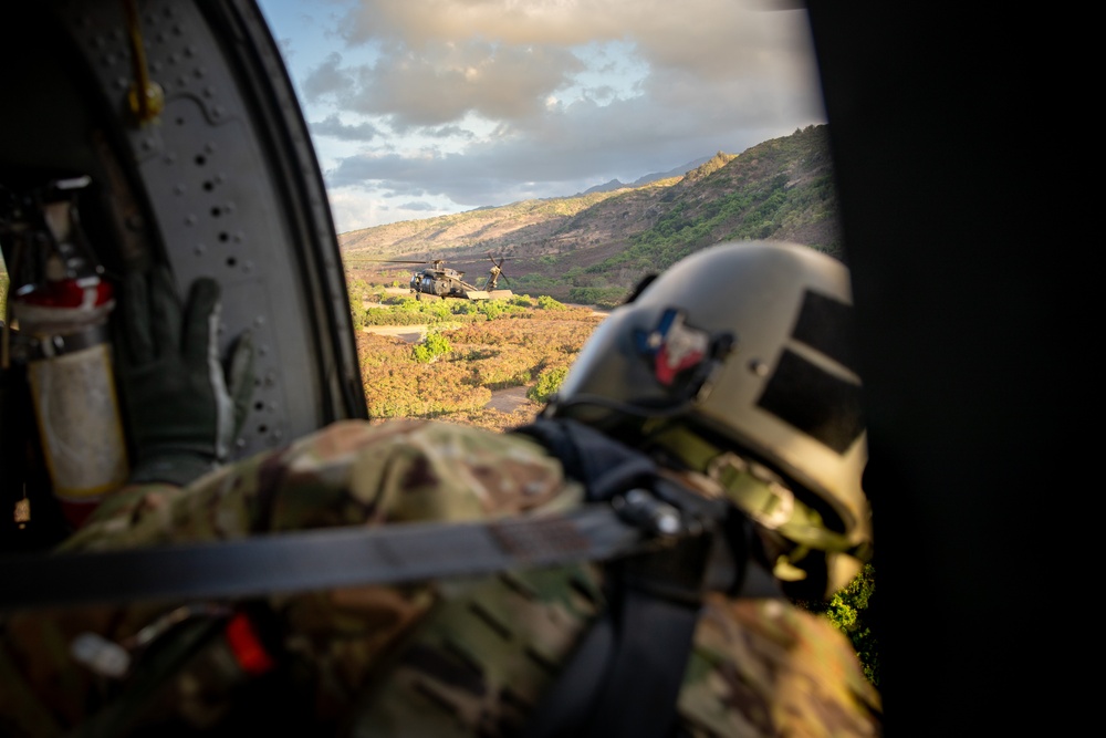 25th CAB Conducts Blackhawk Multi-ship Operations