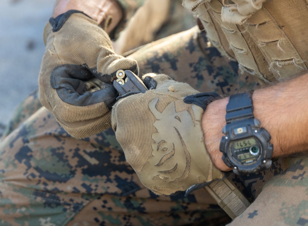 Marines with SOI-W Detachment Hawaii AIMC sharpen their combat skills at Marine Corps Training Area Bellows