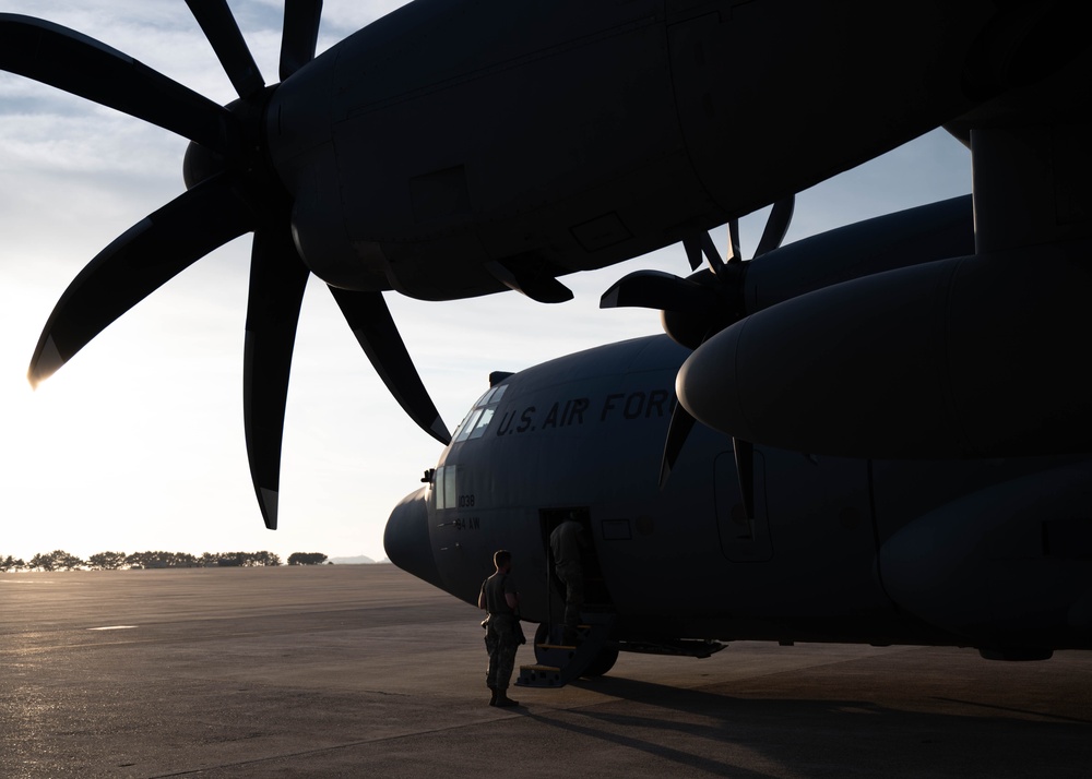 94th Airlift Wing Airmen Provide Aerial Cargo Support During Local Training Exercise at Republic of Korea