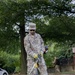 Guardsman with the D.C. National Guard perform landscaping and trash cleanup at East Potomac Park