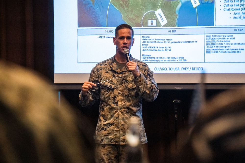 Super Garuda Shield 25: U.S. Marines and Sailors, JGSDF, and Indonesian Armed Forces conduct pre-sail conference