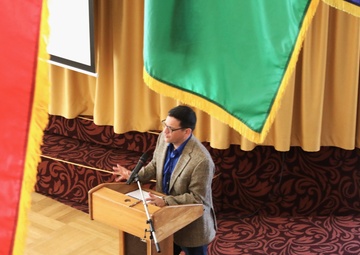 Soldiers from the 510th Regional Support Group attend  Yellow Ribbon event